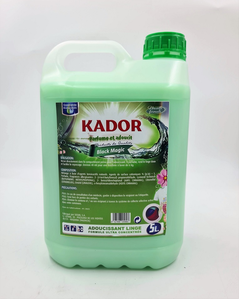 Adoucissant 5 litres KADOR Black Magic