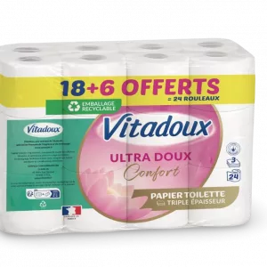 Papier Toilette Vitadoux 24 Rouleaux